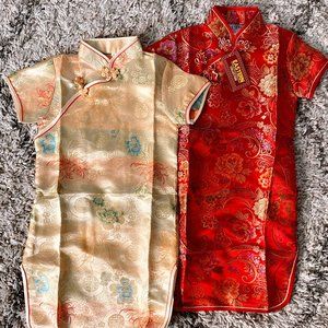 Girls Silk Ao Dai Traditional Vietnamese Dress size 4